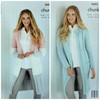 King Cole 5623 Knitting Pattern Womens Easy Knit Long Cardigans
