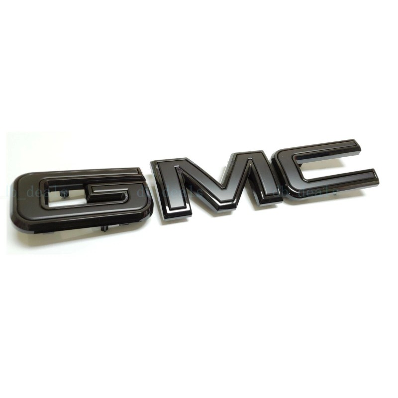 GMC Front Only All Black Emblem 2019-2024 GMC Sierra 1500