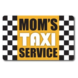 Magnet Me Up Mom's Taxi Service Magnet Decal, 5x8 Inches, Heavy Duty Automotive Magnet for Car Truck SUV, Any Magnetic Surface, Provide Transportation Service, Taxi Signage, Crafted in USA
