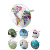 arteneur® Universal Bath Plug with Map Motif, Triple Seal, Adjustable,