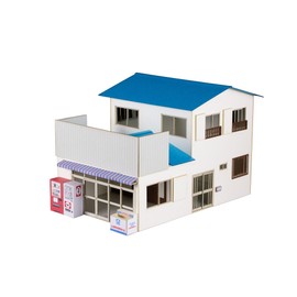 PLUMPMOA MS093 HO Gauge 1/80 Machikado Accessory Series Shoten "Yorozuya" Paper Kit, Diorama Supplies