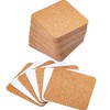 60 Pieces Self Adhesive Cork Coasters Squares/Round 4 x 4