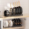 MUDEELA Pots and Pans Organizer Rack for under Cabinet, Expandable