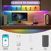 MIWISE RGB Smart IC COB LED Strip Light,32.8ft Color Chasing
