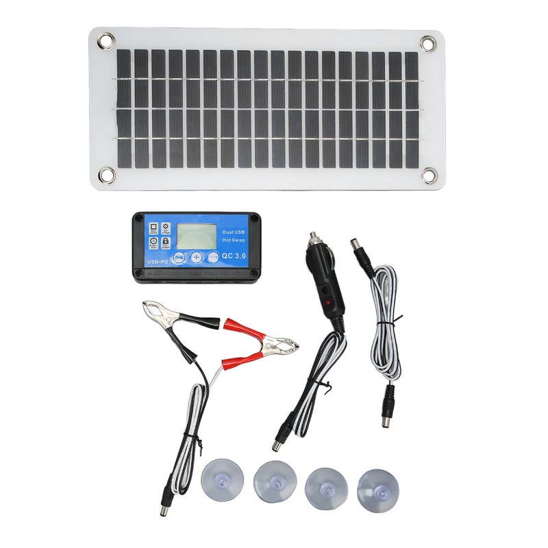 12V 30W Solar Panels Kit Portable Solar Panel Module with