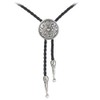 AZORA Bolo Tie for Handmade Round Flower Shape Mens Bolo