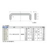 Sugatsune Industry H-42-C Type H-42-C-8 Stainless Steel Handle