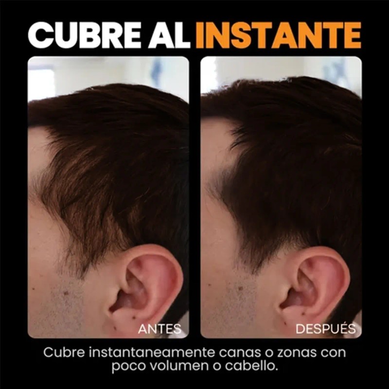 Polvo De Maquillaje De Fibra Capilar Cubre Raíz De Cabello
