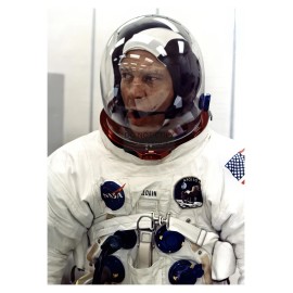 BUZZ ALDRIN APOLLO 11 NASA ASTRONAUT IN SPACE SUIT ON GROUND 5X7 PHOTO