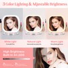 FASCINATE 10X Magnification Compact Travel Makeup Mirror with Lights and