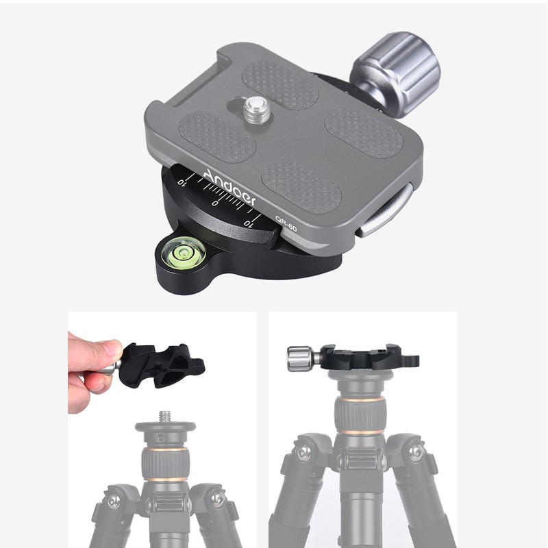 Andoer DM-55N Professional Universal Disc Aluminum Alloy Quick Release Clamp