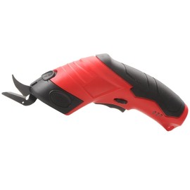 Walquicks Herramienta de Tijeras Eléctricas para Coser, Tijeras Electricas Inalambrica, Cortador de Tela, Afilada y Sin Atascos, Adecuada Para Cortar Tela, Cuero, Cartón y Mucho Más (Rojo)