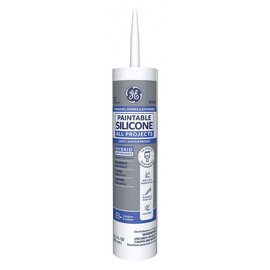 GE GE112A Indoor/Outdoor Caulk, 10.1 oz Tube, White
