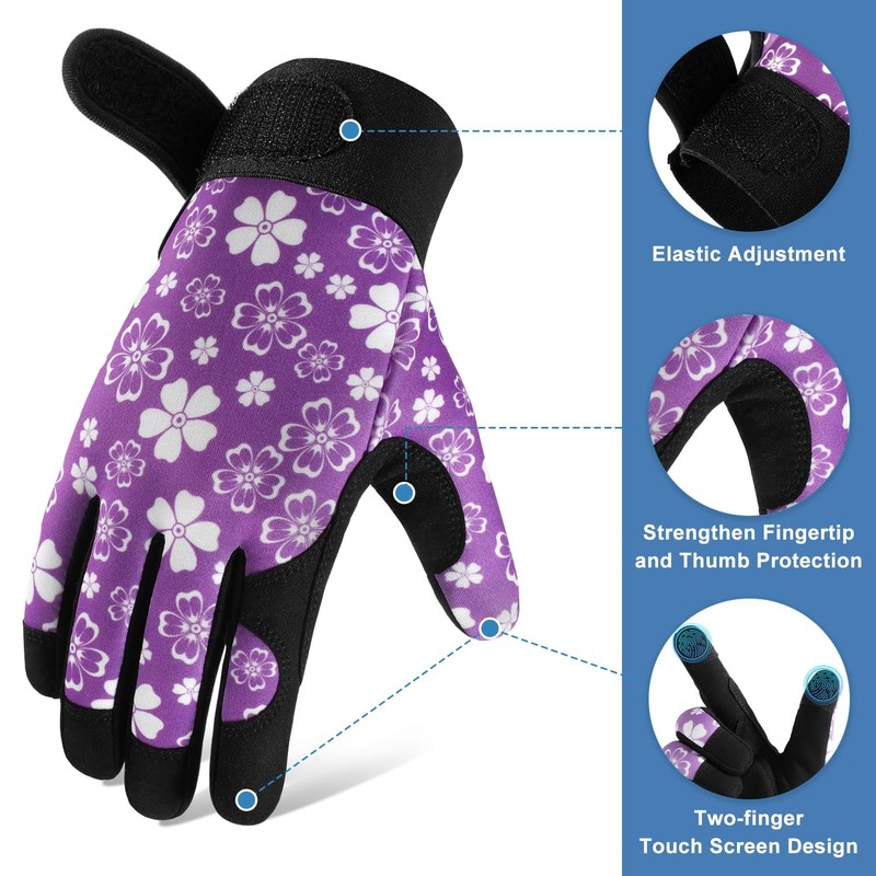 Gardening Gloves for Men & Women, Garden Gloves with Touchscreen