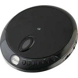 GPX PC301B Portable CD Player with Stereo Earbuds and Anti-Skip Protection (PC301B),Black, Single