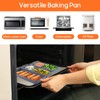 4 Pcs Silicone Baking Sheet Pan Dividers with Silicone Oil