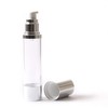 Clear & Silver Chrome 50ml with Cap - Airless Serum