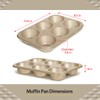 Glad Jumbo Muffin Pan Nonstick - Heavy Duty Metal Cupcake