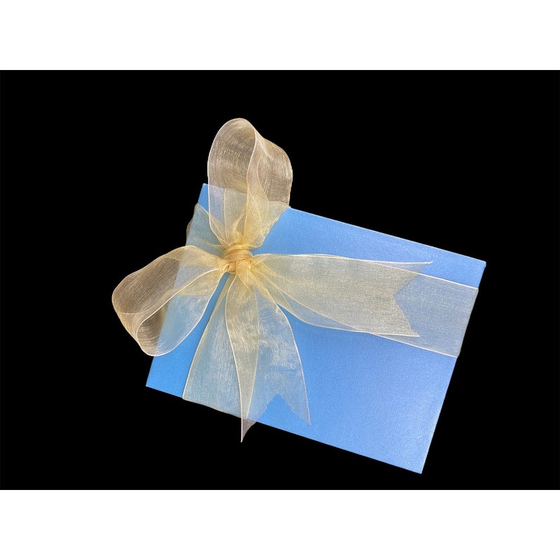 BEAUTOPE 1.5 Inches Wide Sheer Organza Chiffon Ribbon for Gift
