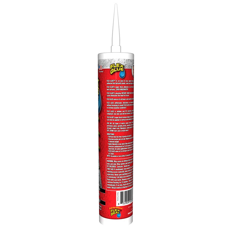 Flex Glue, Super Strong, Rubberized Waterproof Adhesive, Works Underwater, Use