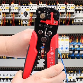 260PCS Crimp Cable Terminals Heat Shrink Insulated Wire Connector Assorted Box with Stripping Pliers Portable Mini Lightweight