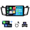 Car Stereo Radio for Toyota RAV4 2013-2018 Wireless Carplay and Android Auto GPS Navigation - (8 Core 4GB+64GB) Head Unit 10.1 inch Touch Screen Bluetooth Backup Camera RDS FM 4G WiFi
