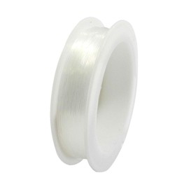 Pracht Creatives Hobby 2998-8000 Perlon Thread, Transparent, 0.8 mm x 25 m, Load Capacity 10.0 kg, on a spool, ideal for jewellery making, mobile and decoration