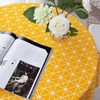 NATUCE Round Tablecloths, 150 cm Simple Tablecloth Dustproof Cotton Linen