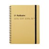 Delfonics Rollbahn NRP16-GO Notebook with Pocket, Ring Type, Perforated Pages,
