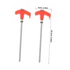 IWOWHERO Multi-use Tent Stakes 4pc Metal Ground Stakes Easy Insertion