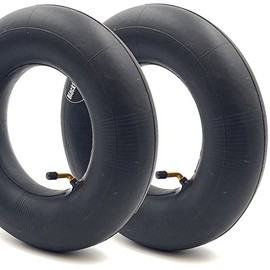 BlackRing 2x 4.10/3.50-6 Inner Tubes Bent Metal Valve TR87 Also Fits 3.50-6 and 4.00-6 Wheelbarrow Cart Truck Trolley