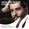 Thoquene Beard Brush Men's Boar Bristles, Pig Bristle Hair Brush