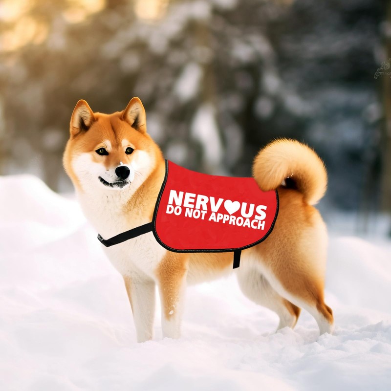 JXGZSO Nervous Do Not Approach Dog Jacket Vest Nervous Rescue