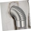TEHAUX Stainless Steel Elbow Chimney Flue for Wood Stoves Lightweight