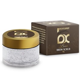 BROWSXPERT Luxe Scrub Gentle Face Scrub & Facial Exfoliator for All Skins, Softens Brows with Natural Walnut Grains, Jojoba & Neem Extracts, Pre-Treatment for Smooth Texture, 10g