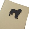 Black Doodle Blank Greeting Card | Handmade Dog Silhouette Notecard