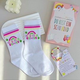 QUANMAITONG Gift First Day of School Girl School Child Socks, First Day of School Girl First Day of School Boy Gifts for School School Cone Filling