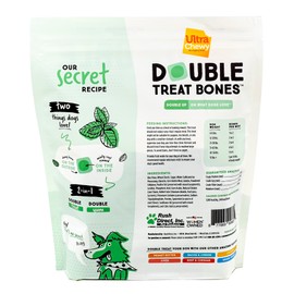 Ultra Chewy Denta-Mint Minis Value Pack Dental Dog Treats. Made in The USA, Healthy Treats, Easy to Digest, Promotes Dental Health - 20 Oz