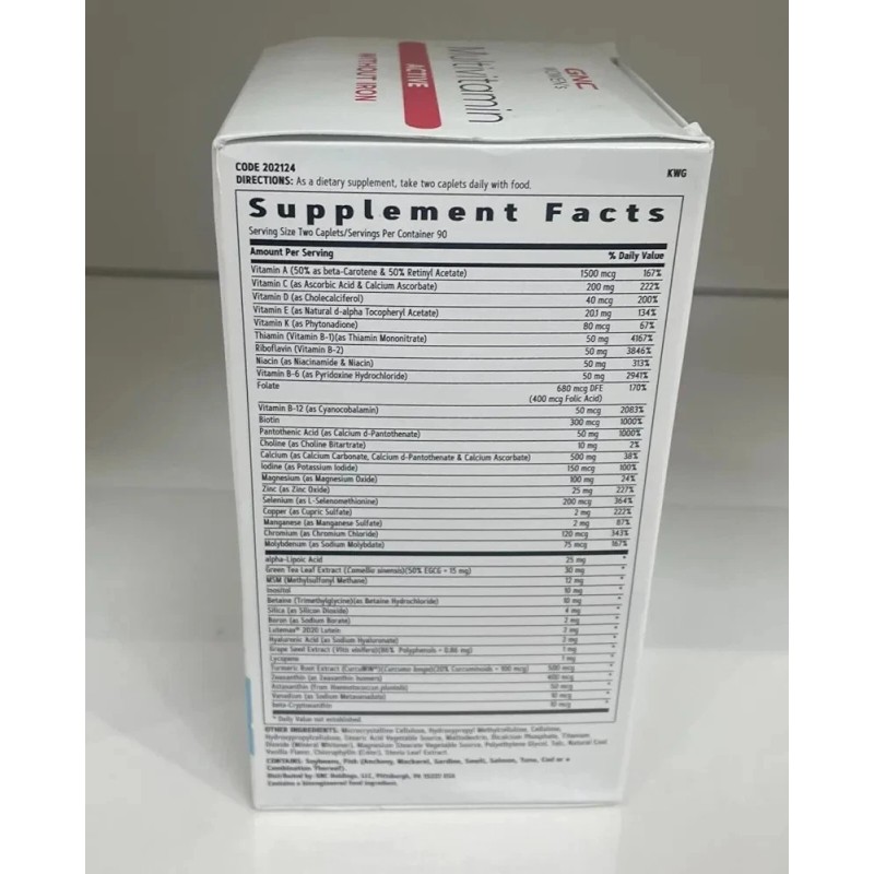 GNC Women's Multivitamin Active Without Iron |Supports an Active Lifestyle