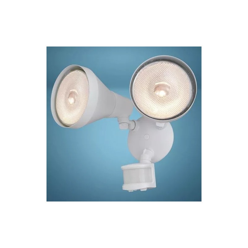 Patriot Lighting Dualux White Dual Head Motion Sensor Wall Mount