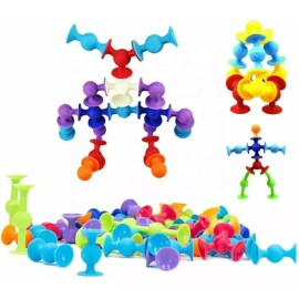 Deluxe 48 Pzs Juego Educativo Sensorial Armar Ventosas Bebés Niños