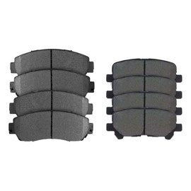 AutoShack Front and Rear Ceramic Brake Pads Set 8pcs Replacement for 2011-2017 Honda Odyssey 3.5L V6 FWD SCD1521-1281