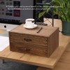 DDYURI Wood 2 Drawer Desktop Organizer Cabinet - Desk Storage