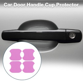TUCKBOLD Car Magnet Car Door Handle Scratch Protector 91x93mm Anti-Scratches| Door Handle Protective Film Fiber Powder 4 Pcs