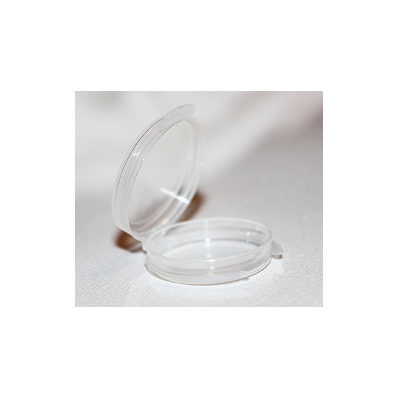 100 0.05 oz Small Clear Plastic Sample/Tester Containers - Can