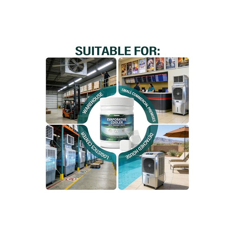 Swamp Cooler Tablets for Evaporative Coolers | Water Stain Cleaning,