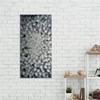 Haitouxi Arts Extra Large Wall Art Abstract Black Silver Squares