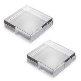 Mirart Clear Acrylic Block (3 x 3 x 1 (2 Pack))