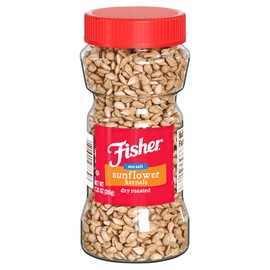 Fisher Sunflower Kernel Seed, 7.25 Ounce - Dry Roasted with Sea Salt, Gluten-Free, No Sugar, Versatile Uses as a Snack or in Salads, Yogurt, Baking