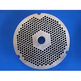 #32 x 1/8 meat grinder disc plate Hobart Cabelas LEM 3mm FINE GRIND holes for bologna, hot dogs etc